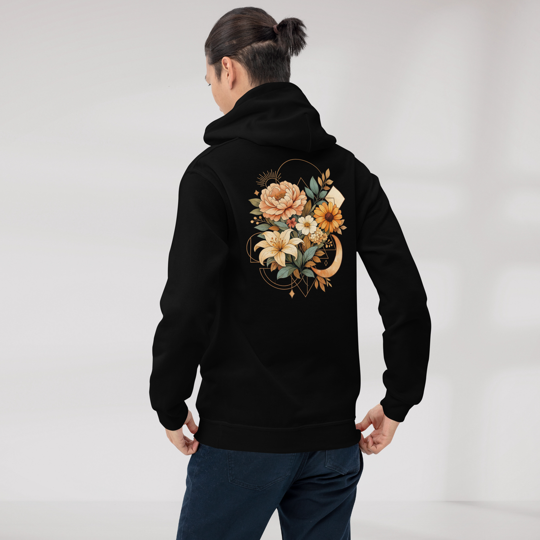 Bloom Seeker Hoodie Soft – Farbe Schwarz – Ansicht 4