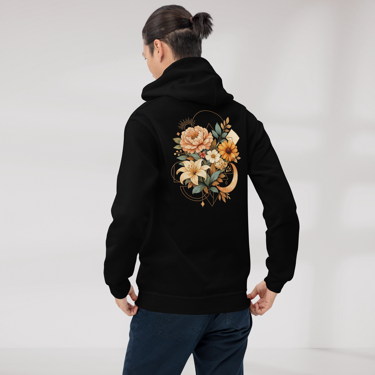 Bloom Seeker Hoodie Soft – Farbe Schwarz – Ansicht 4