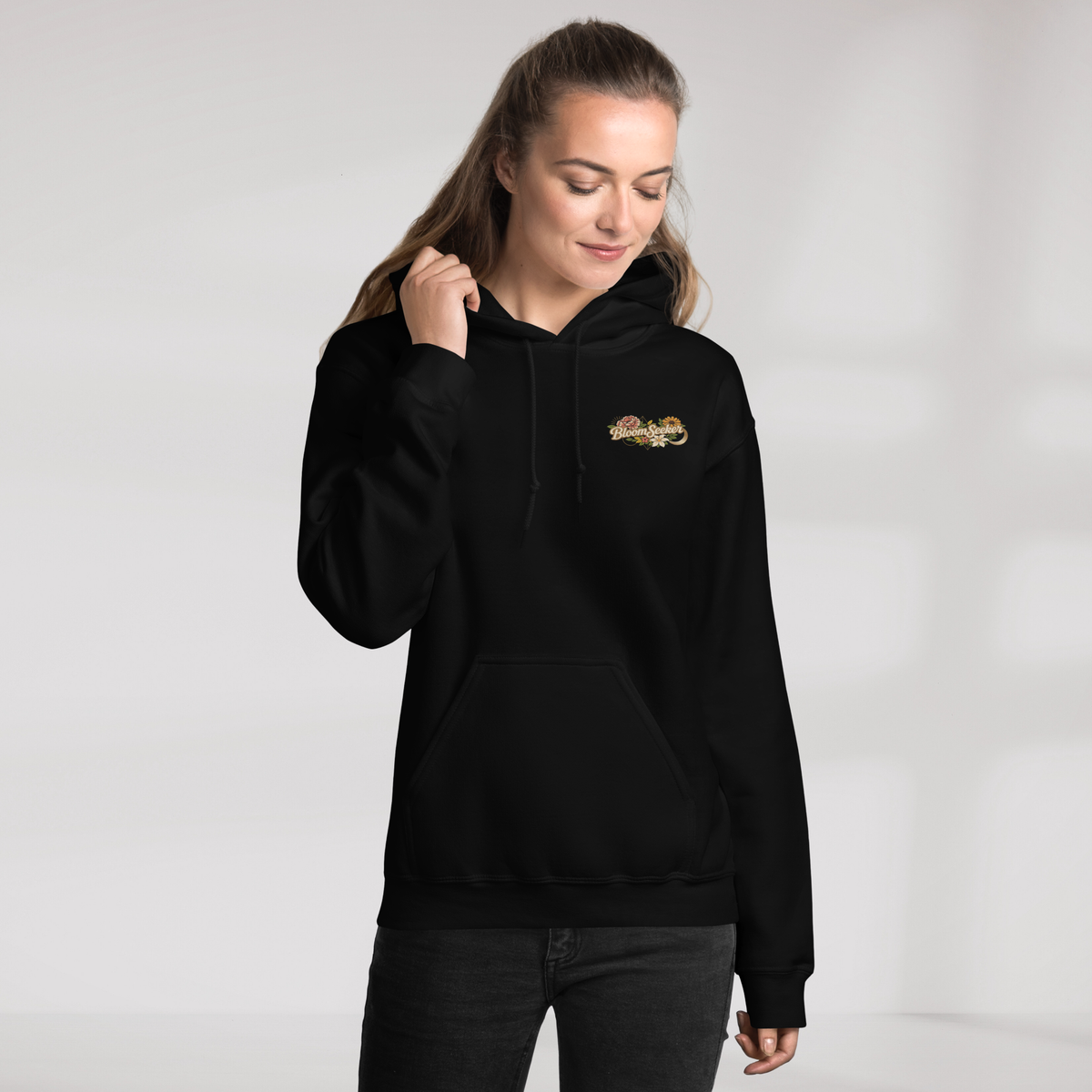 Bloom Seeker Hoodie Soft – Farbe Schwarz – Ansicht 6