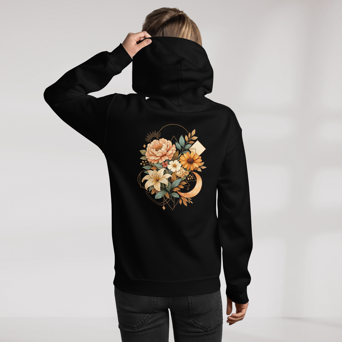 Bloom Seeker Hoodie Soft – Farbe Schwarz – Ansicht 7