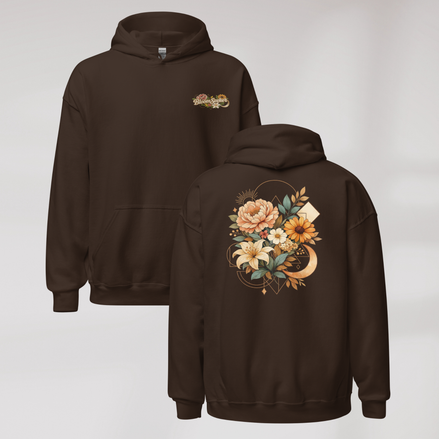 Bloom Seeker Hoodie Soft – Farbe Dunkle Schokolade – Ansicht 3