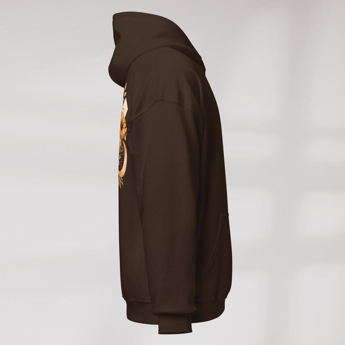 Bloom Seeker Hoodie Soft – Farbe Dunkle Schokolade – Ansicht 4