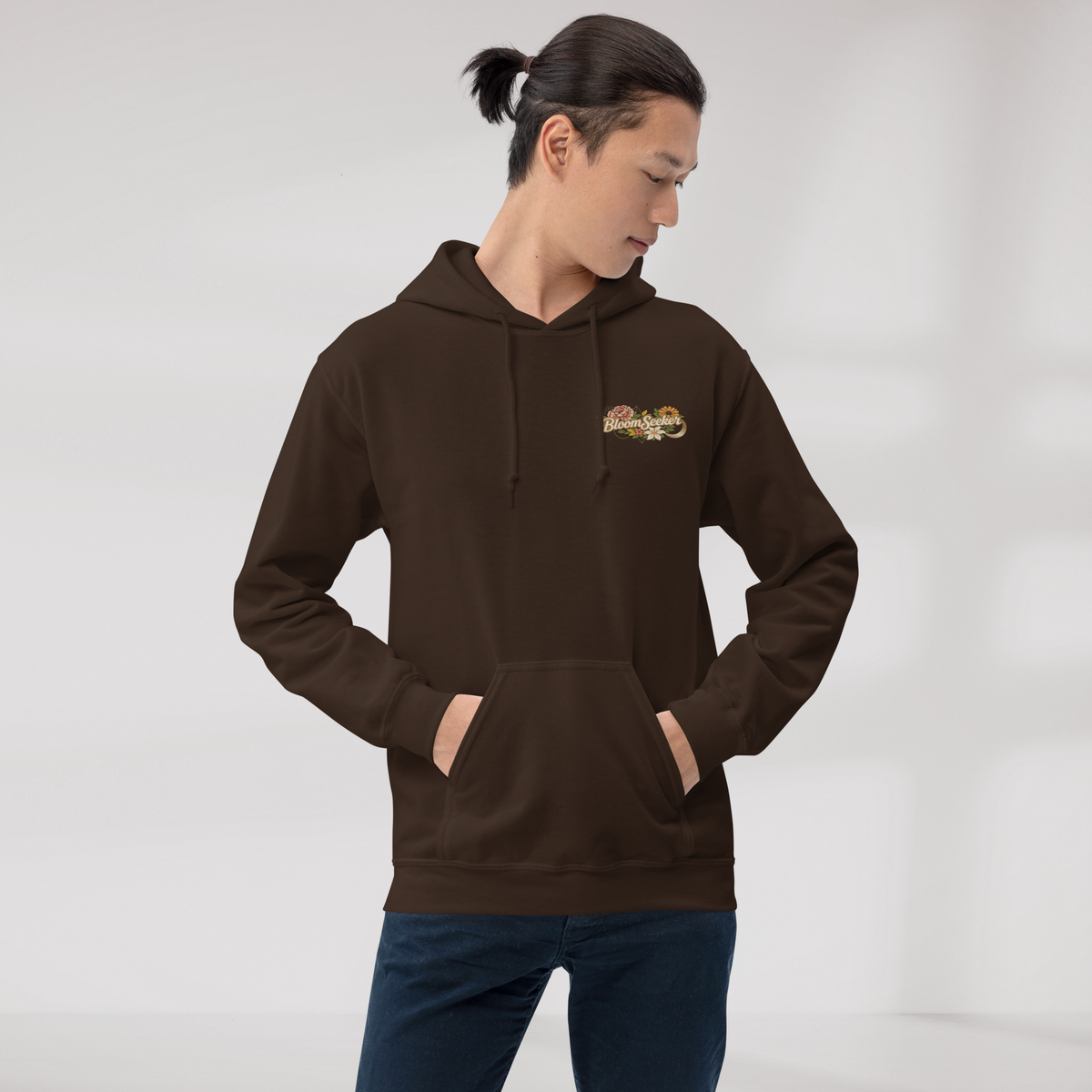 Bloom Seeker Hoodie Soft – Farbe Dunkle Schokolade – Ansicht 6