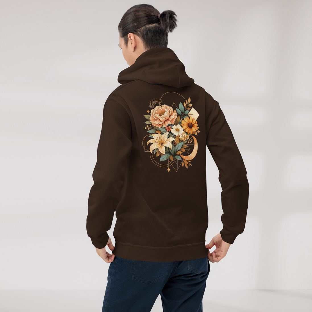 Bloom Seeker Hoodie Soft – Farbe Dunkle Schokolade – Ansicht 7