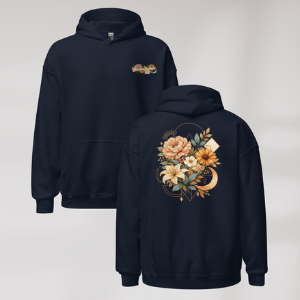 Bloom Seeker Hoodie Soft – Farbe Navy – Ansicht 8