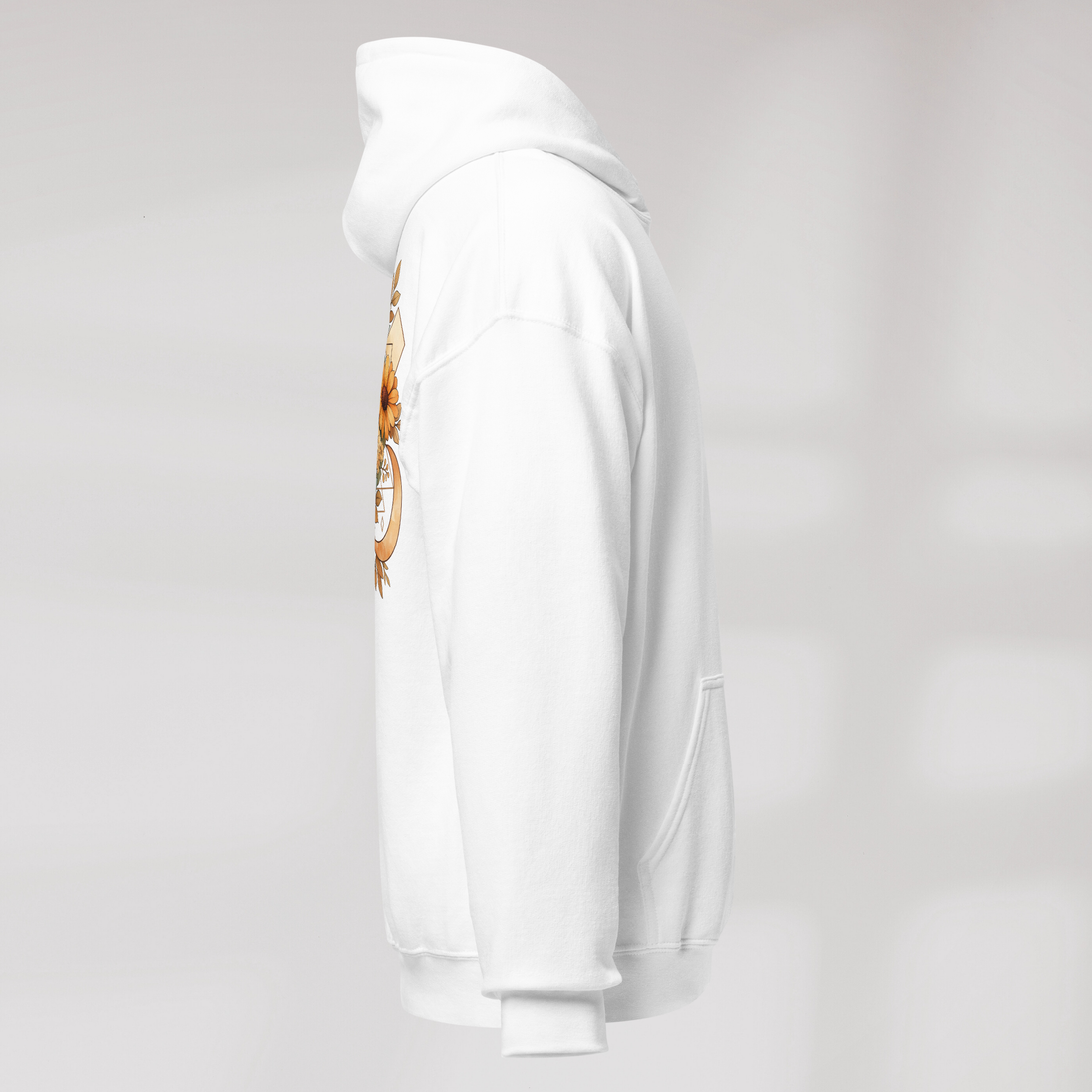 Bloom Seeker Hoodie Soft – Farbe Weiß – Ansicht 3