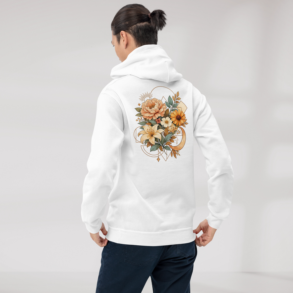 Bloom Seeker Hoodie Soft – Farbe Weiß – Ansicht 5