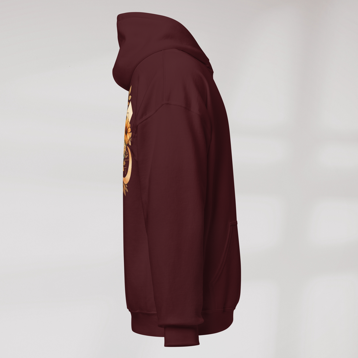 Bloom Seeker Hoodie Soft – Farbe Kastanienbraun – Ansicht 3