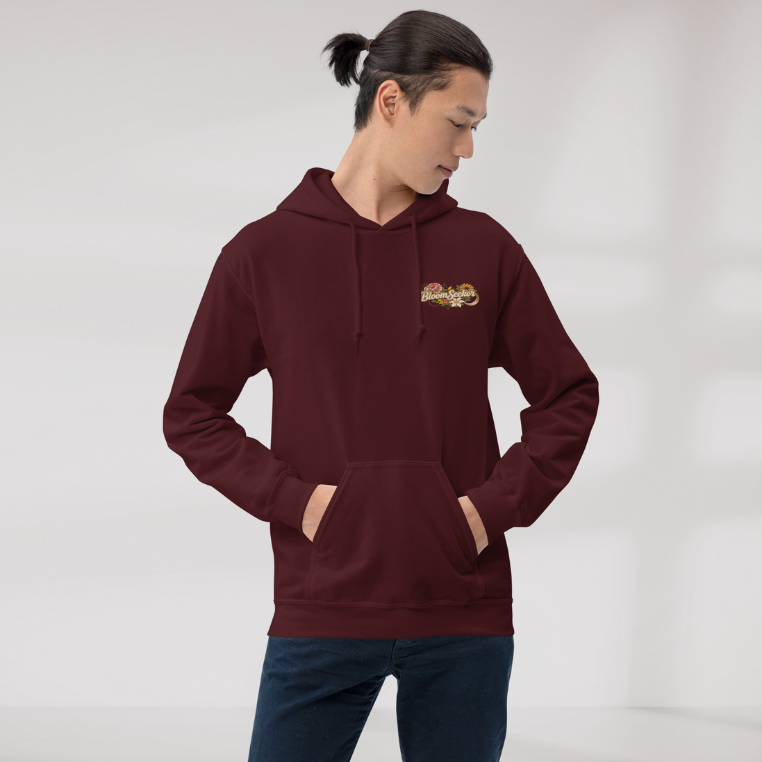 Bloom Seeker Hoodie Soft – Farbe Kastanienbraun – Ansicht 5