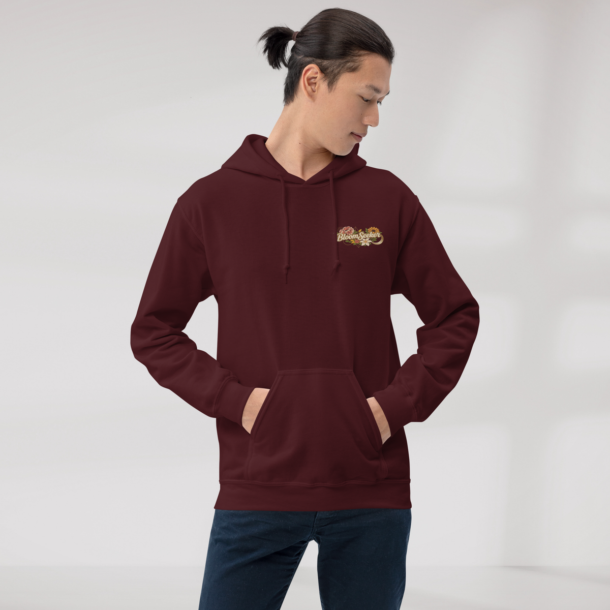 Bloom Seeker Hoodie Soft – Farbe Kastanienbraun – Ansicht 5