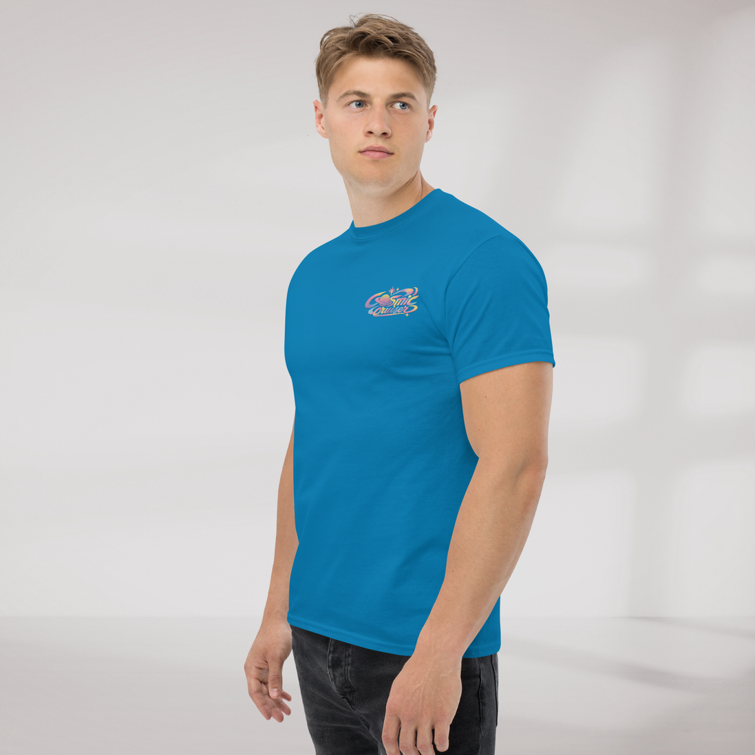 Cosmic Cruiser T-Shirt Soft – Farbe Saphir – Ansicht 3