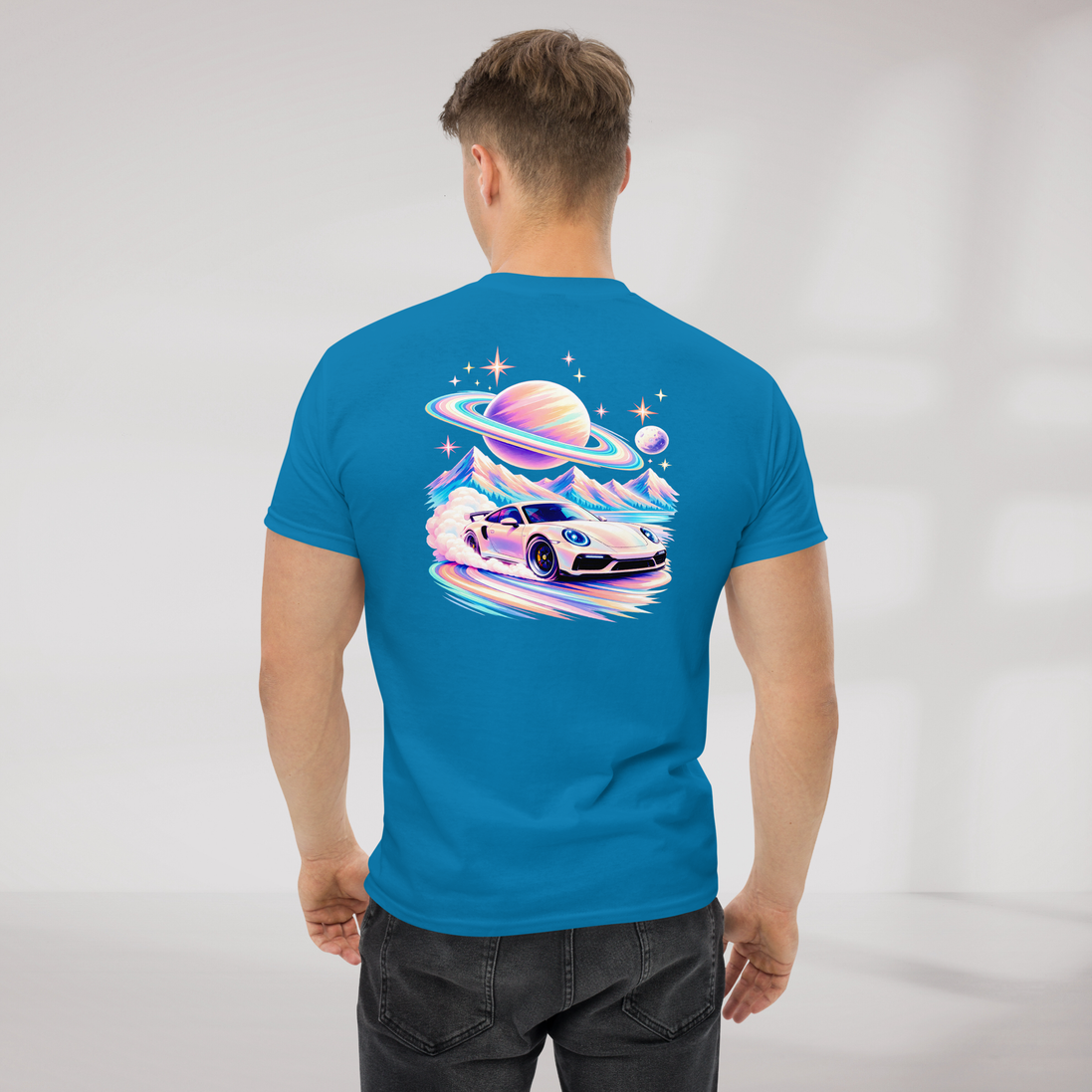 Cosmic Cruiser T-Shirt Soft – Farbe Saphir – Ansicht 5
