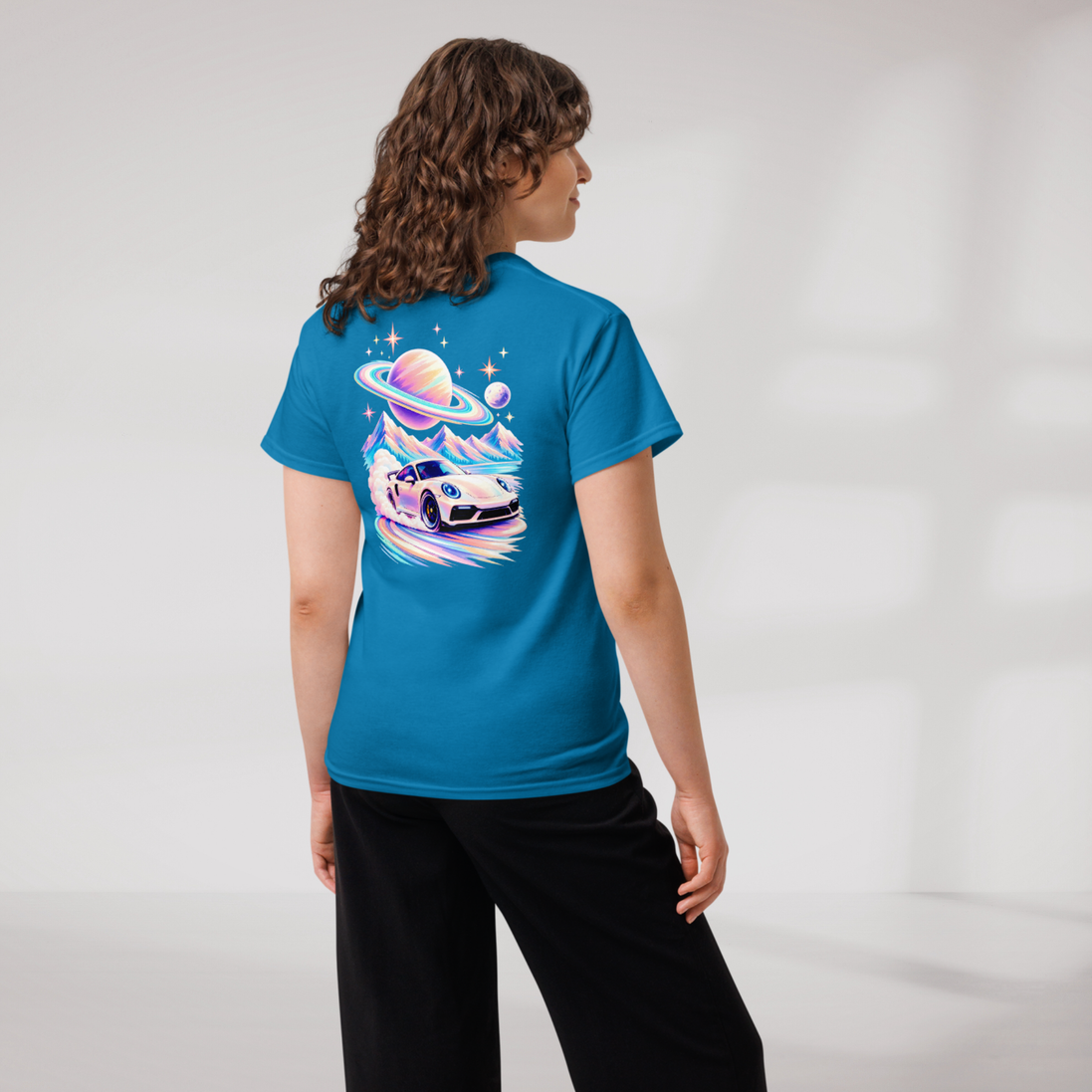 Cosmic Cruiser T-Shirt Soft – Farbe Saphir – Ansicht 7