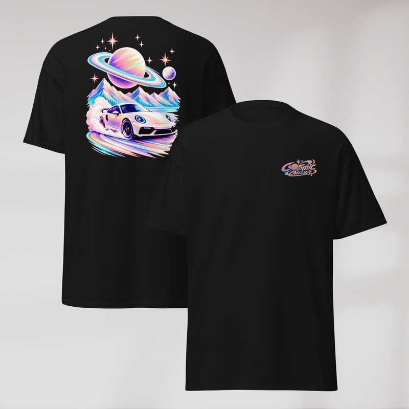 Cosmic Cruiser T-Shirt Soft – Farbe Schwarz – Ansicht 1