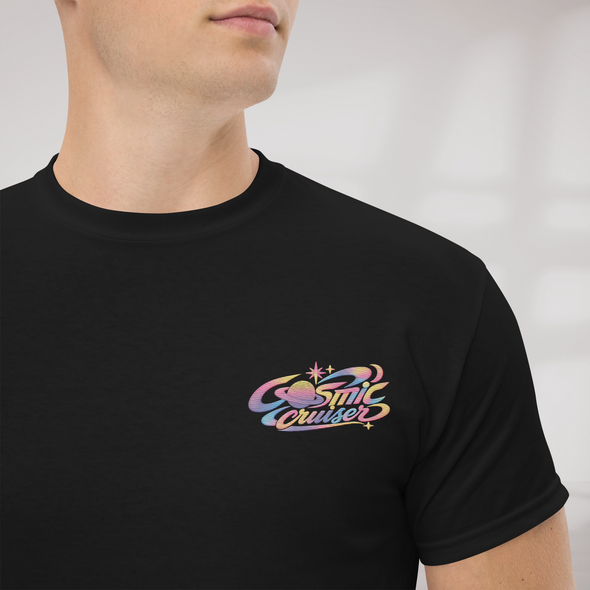 Cosmic Cruiser T-Shirt Soft – Farbe Schwarz – Ansicht 2