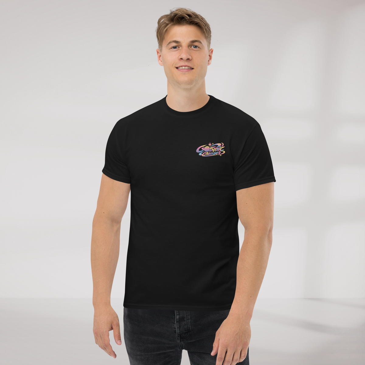 Cosmic Cruiser T-Shirt Soft – Farbe Schwarz – Ansicht 3