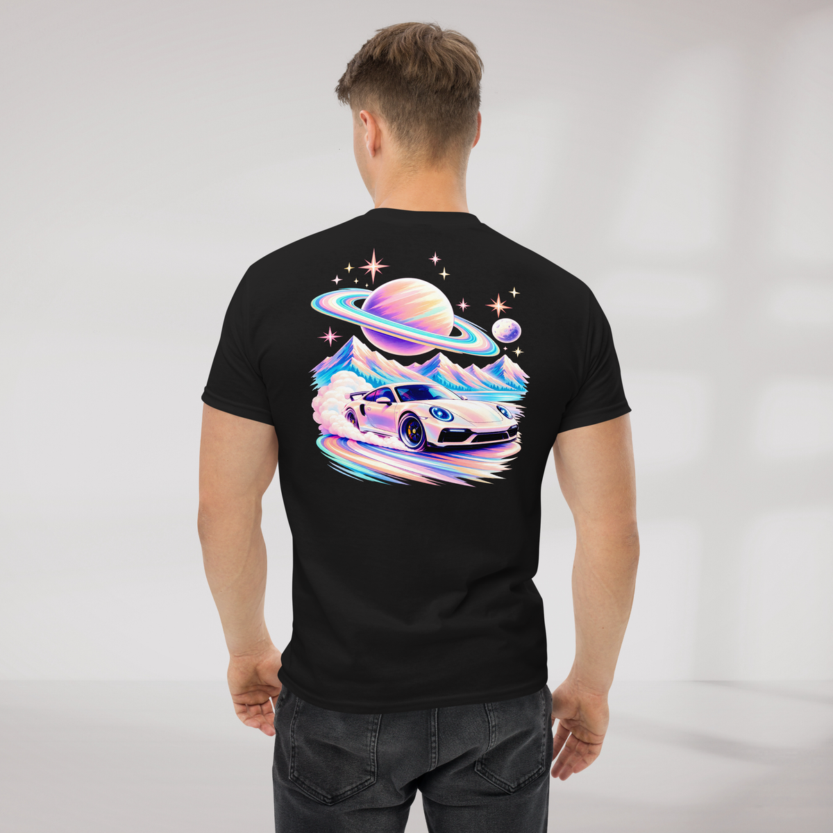 Cosmic Cruiser T-Shirt Soft – Farbe Schwarz – Ansicht 5