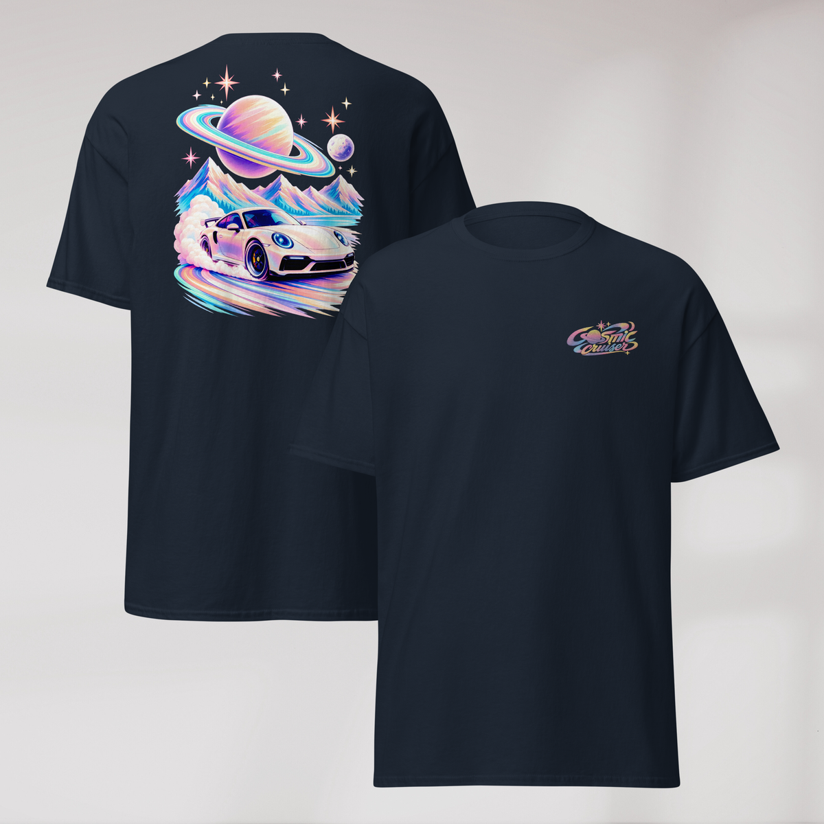 Cosmic Cruiser T-Shirt Soft – Farbe Navy – Ansicht 1