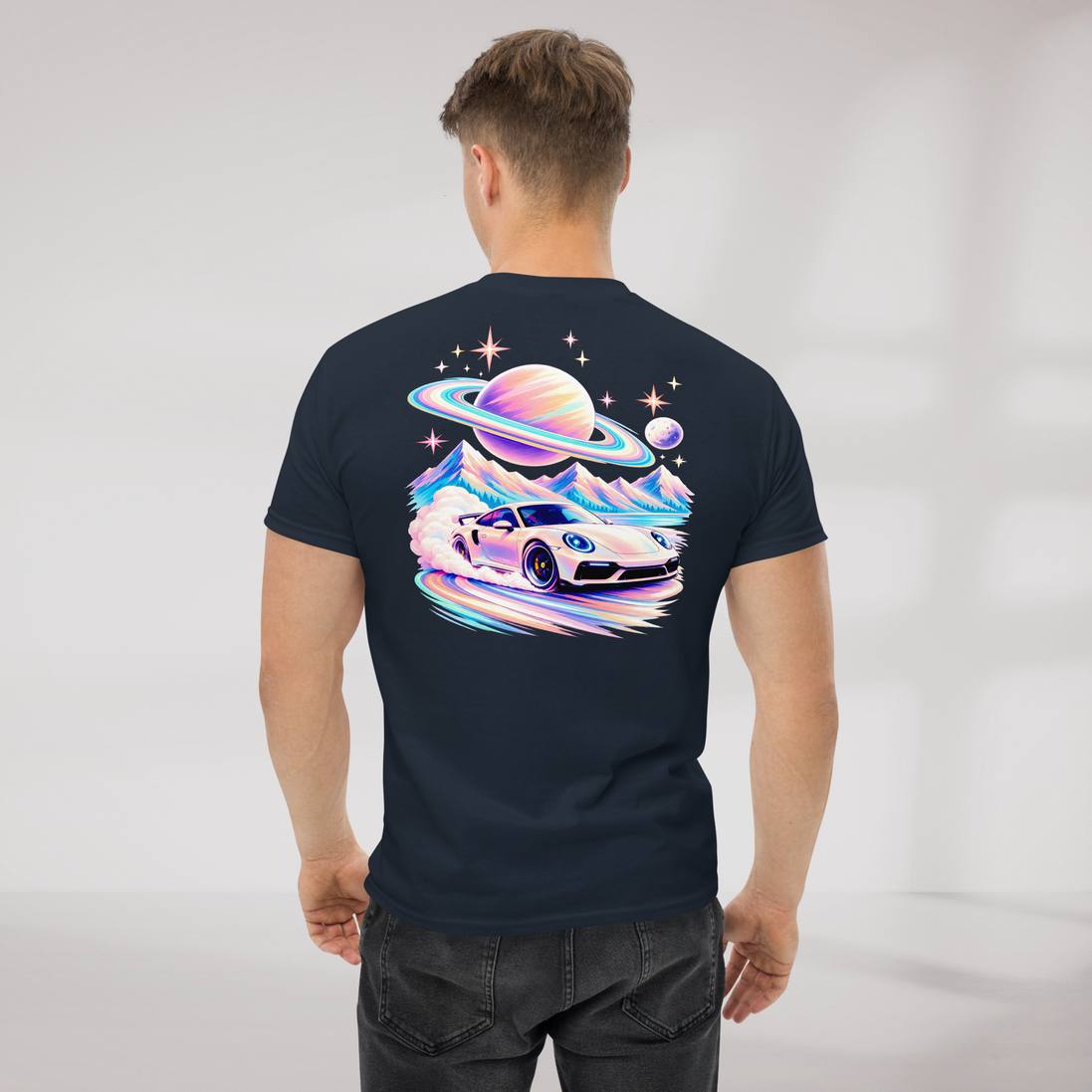 Cosmic Cruiser T-Shirt Soft – Farbe Navy – Ansicht 5