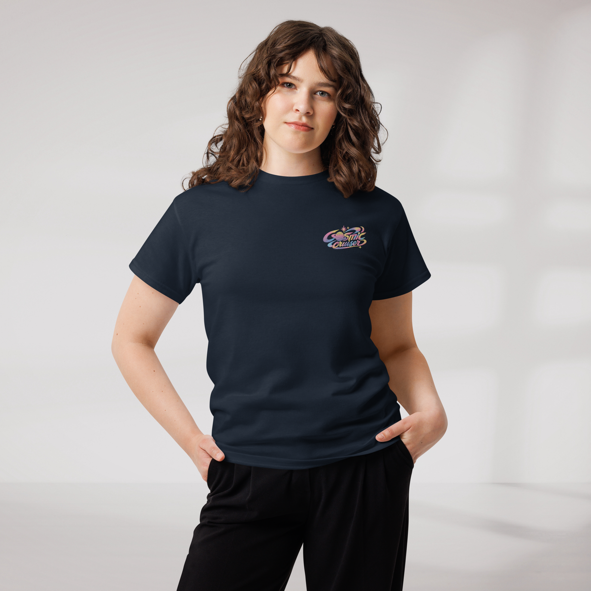 Cosmic Cruiser T-Shirt Soft – Farbe Navy – Ansicht 6