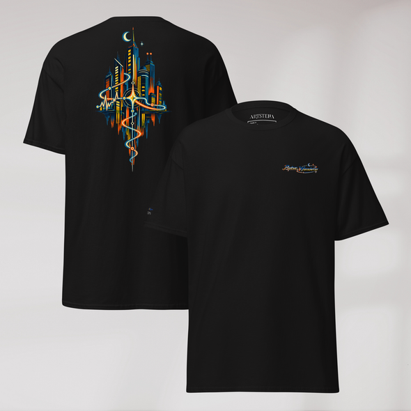 Pulse Wanderer T-Shirt Retro – Farbe Schwarz – Ansicht 1
