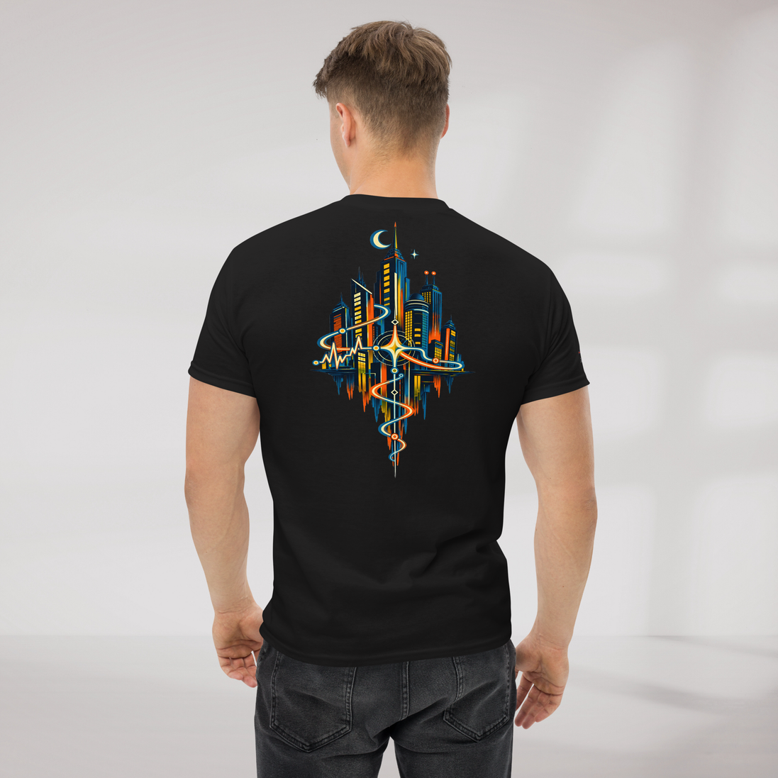 Pulse Wanderer T-Shirt Retro – Farbe Schwarz – Ansicht 7