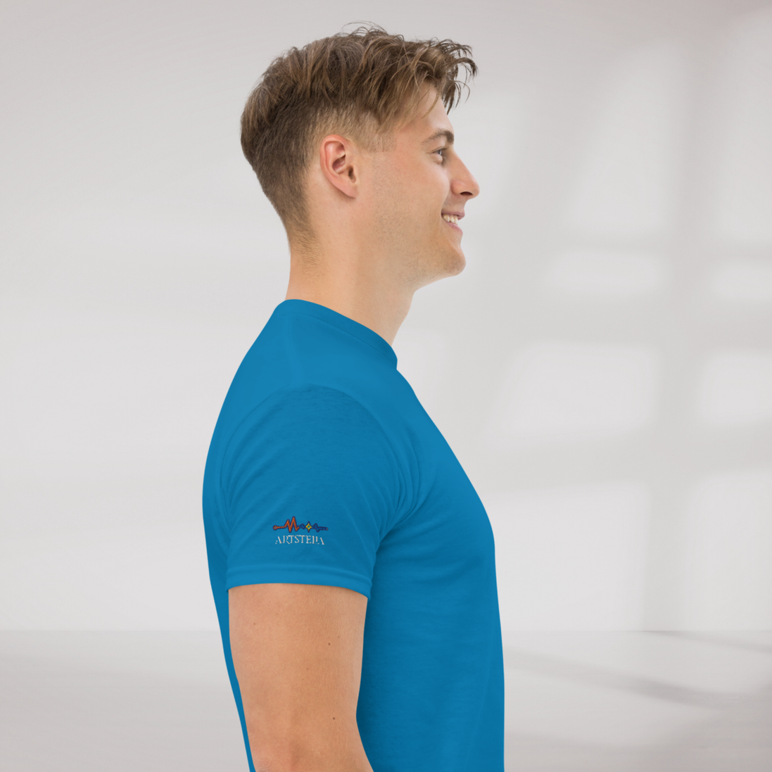 Pulse Wanderer T-Shirt Retro – Farbe Saphir – Ansicht 4