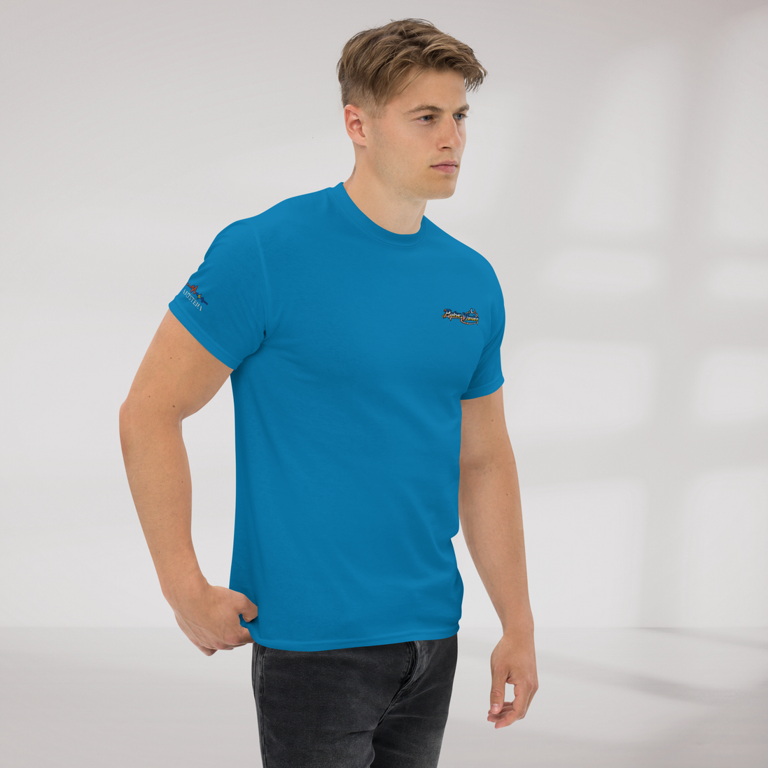 Pulse Wanderer T-Shirt Retro – Farbe Saphir – Ansicht 5