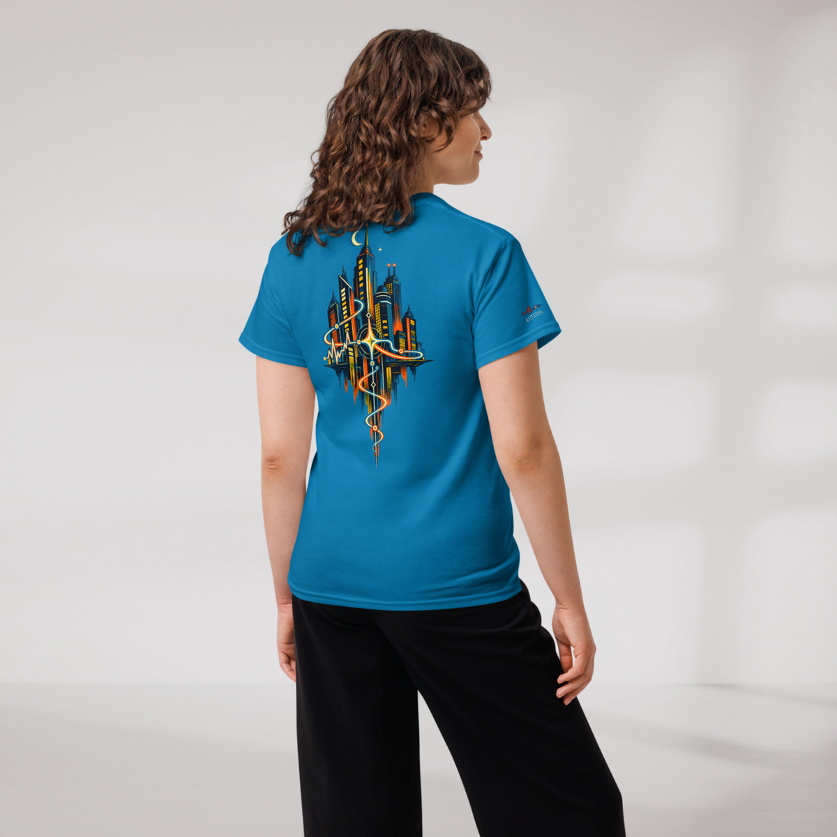 Pulse Wanderer T-Shirt Retro – Farbe Saphir – Ansicht 9