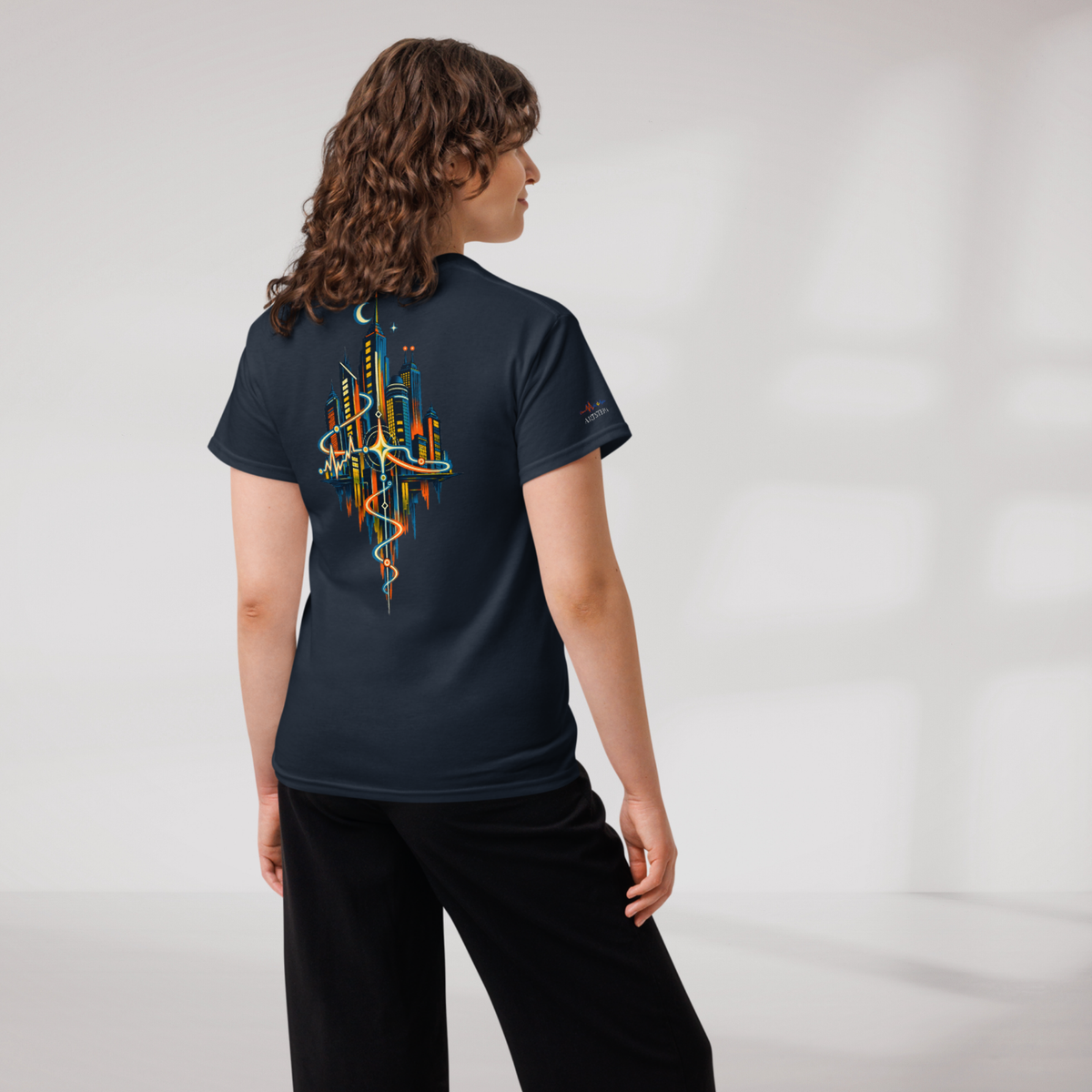 Pulse Wanderer T-Shirt Retro – Farbe Navy – Ansicht 9