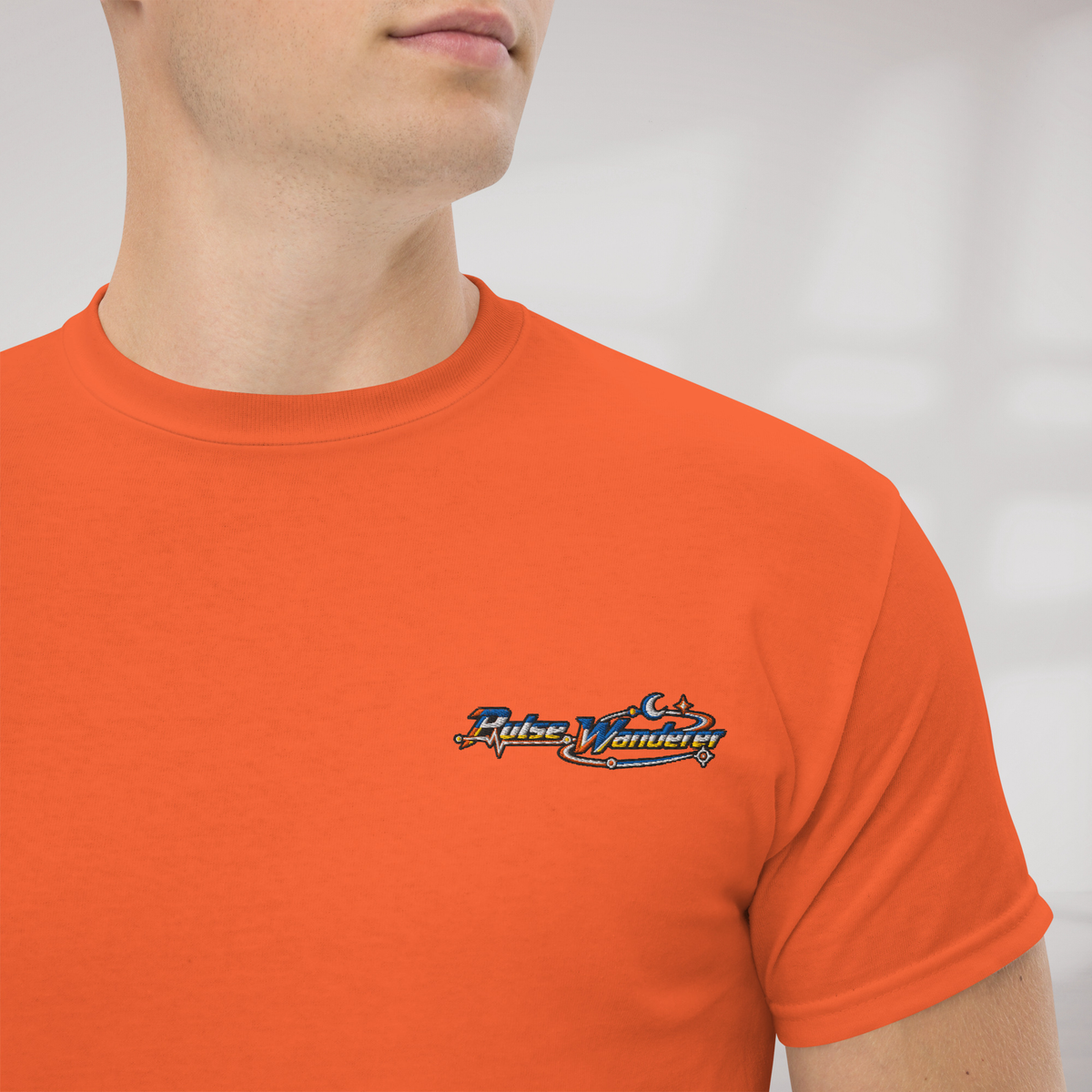 Pulse Wanderer T-Shirt Retro – Farbe Orange – Ansicht 3