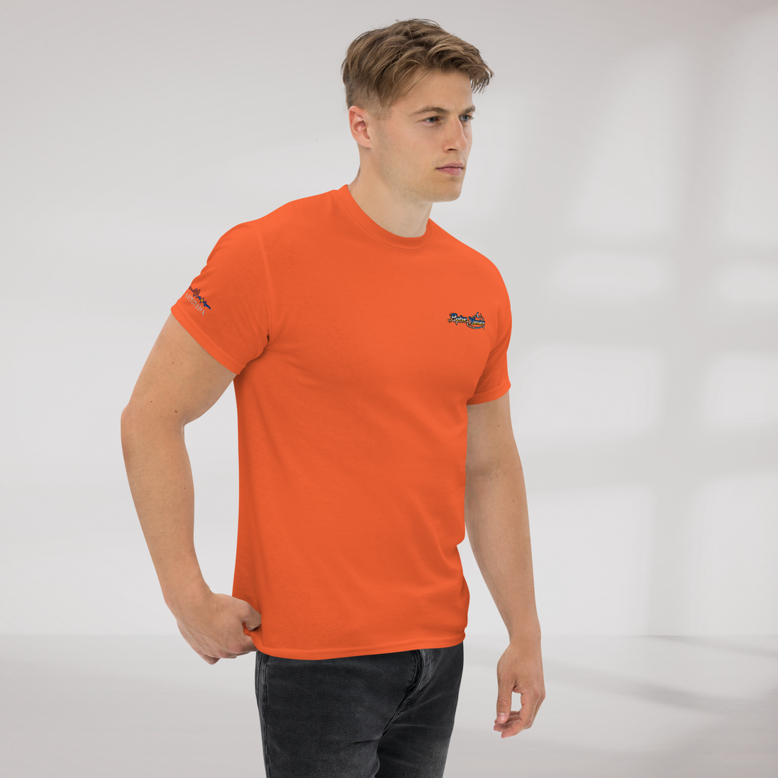 Pulse Wanderer T-Shirt Retro – Farbe Orange – Ansicht 5