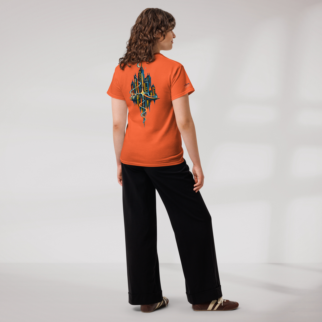 Pulse Wanderer T-Shirt Retro – Farbe Orange – Ansicht 9