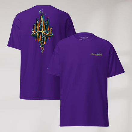 Pulse Wanderer T-Shirt Retro – Farbe Lila – Ansicht 1