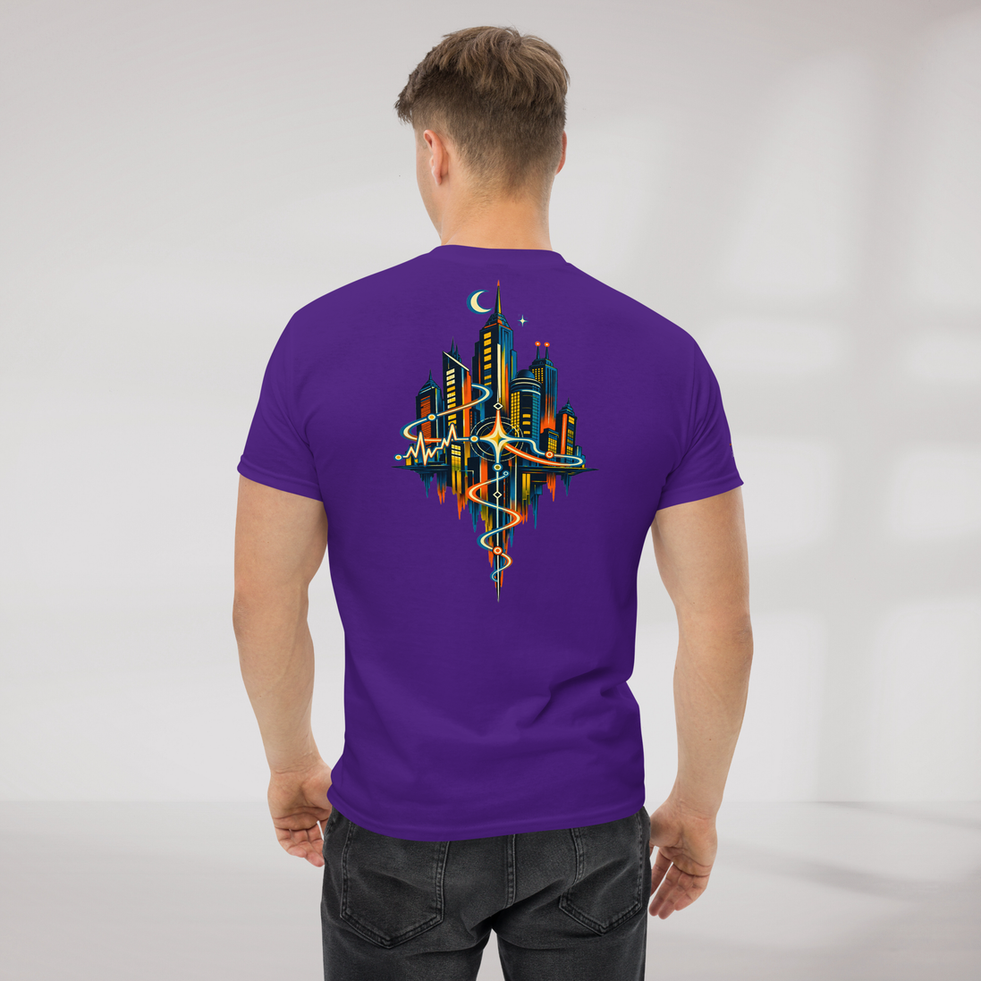 Pulse Wanderer T-Shirt Retro – Farbe Lila – Ansicht 7