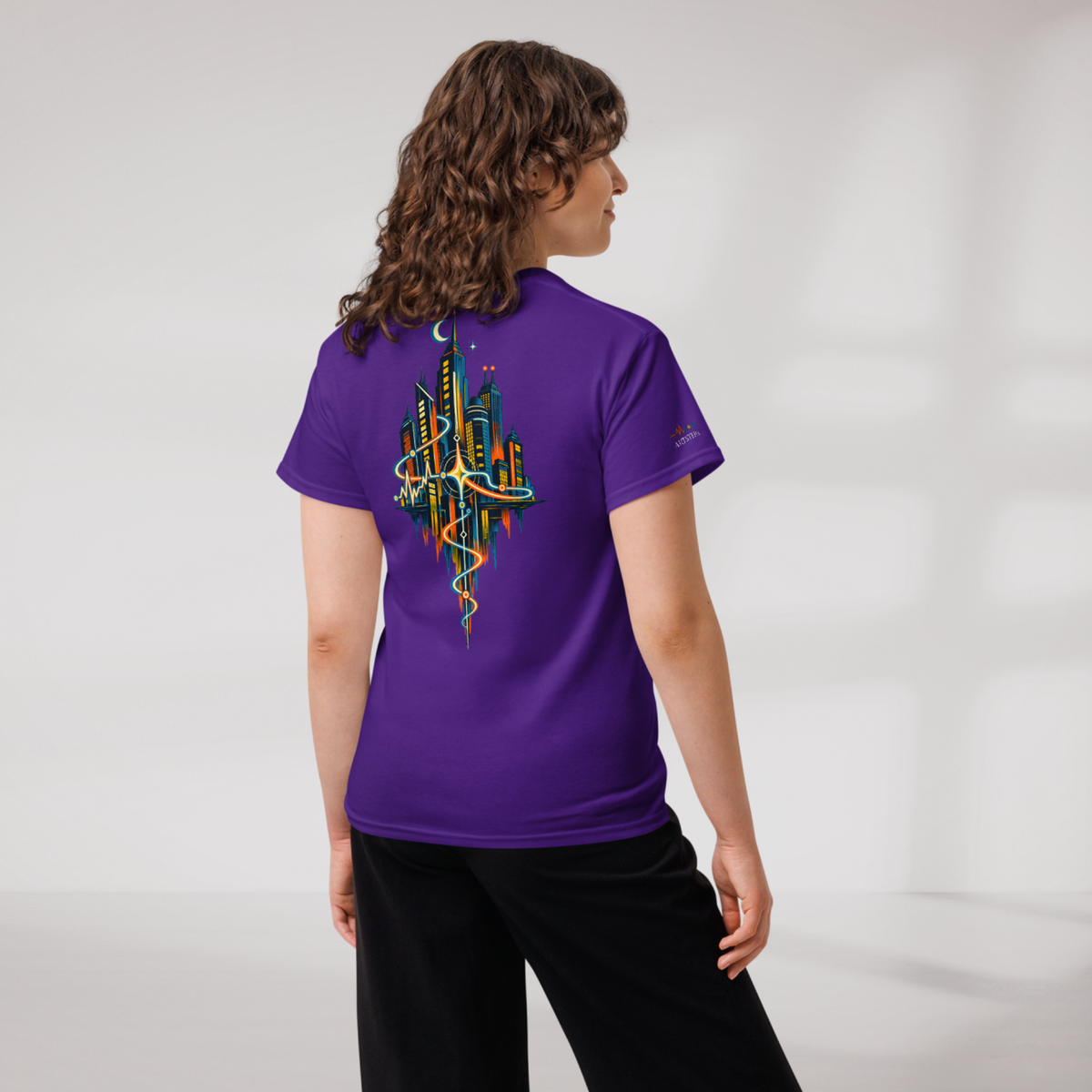 Pulse Wanderer T-Shirt Retro – Farbe Lila – Ansicht 9