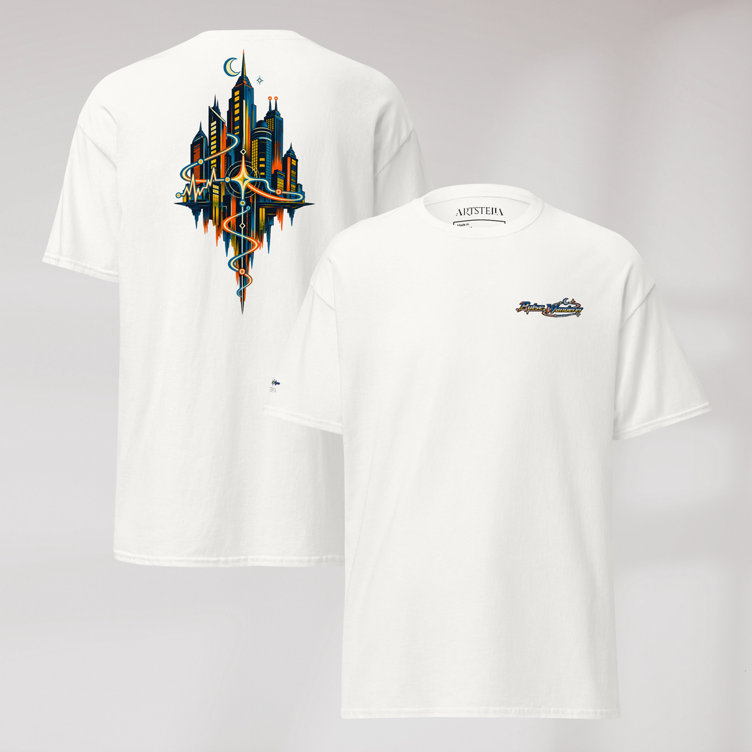 Pulse Wanderer T-Shirt Retro – Farbe Weiß – Ansicht 1