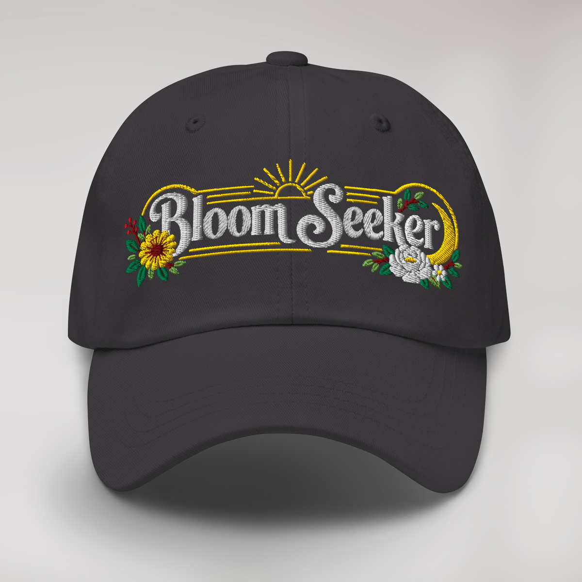 Bloom Seeker Cap Retro – Farbe Dunkelgrau – Ansicht 1