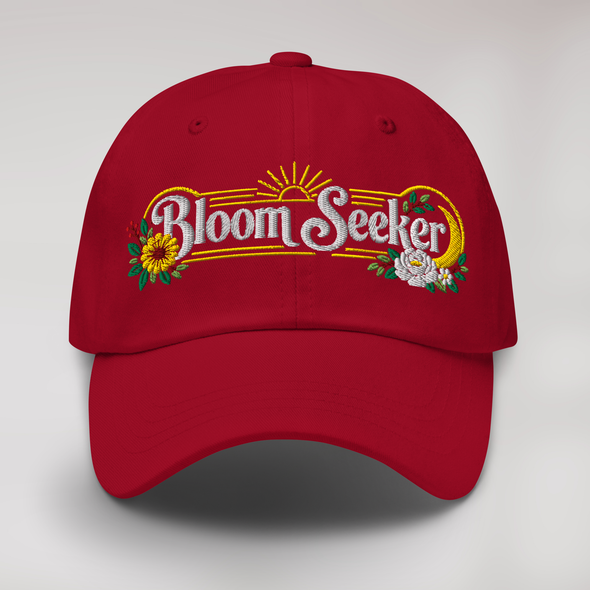 Bloom Seeker Cap Retro – Farbe Cranberry – Ansicht 1