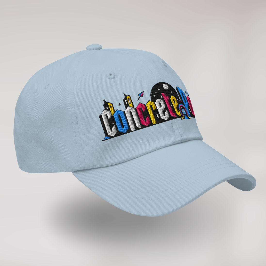 Concrete Poet Cap Vibrant – Farbe Hellblau – Ansicht 3