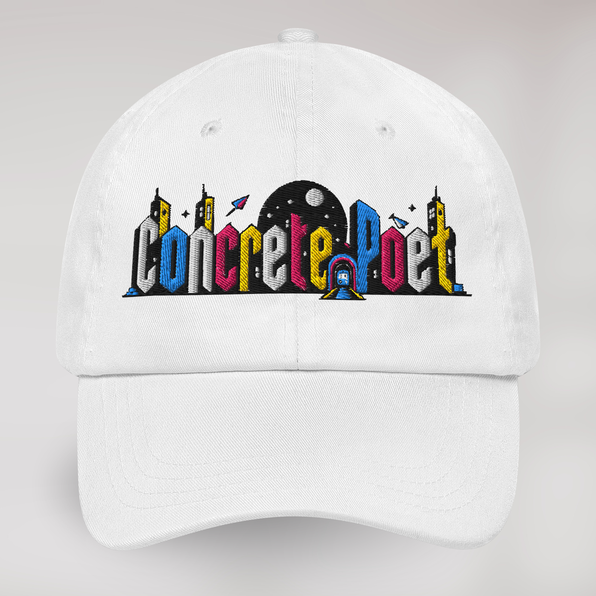 Concrete Poet Cap Vibrant – Farbe Weiß – Ansicht 2