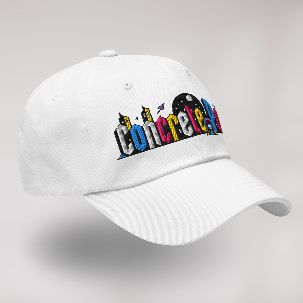 Concrete Poet Cap Vibrant – Farbe Weiß – Ansicht 4