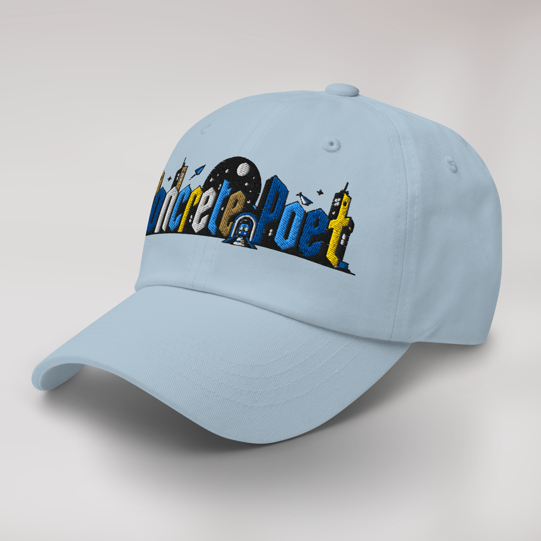 Concrete Poet Cap Vibrant – Farbe Hellblau – Ansicht 3