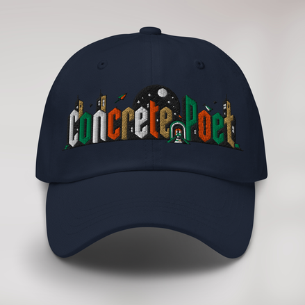 Concrete Poet Cap Retro – Farbe Navy – Ansicht 1