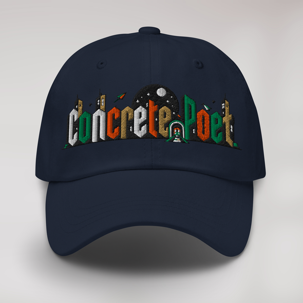 Concrete Poet Cap Retro – Farbe Navy – Ansicht 1