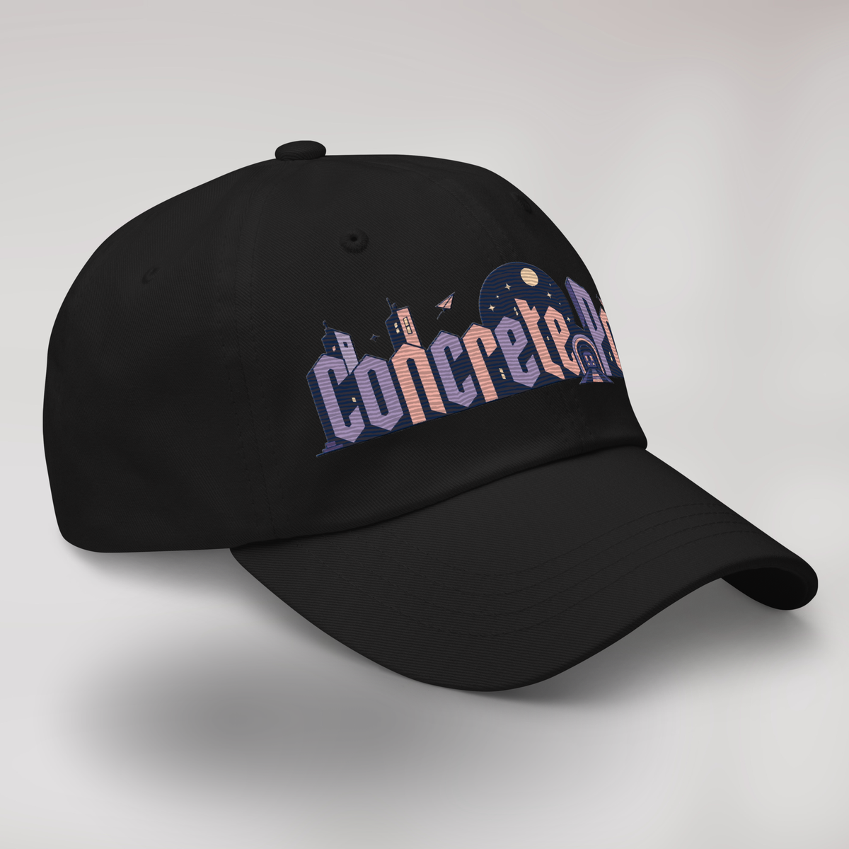 Concrete Poet Cap Soft – Farbe Schwarz – Ansicht 4