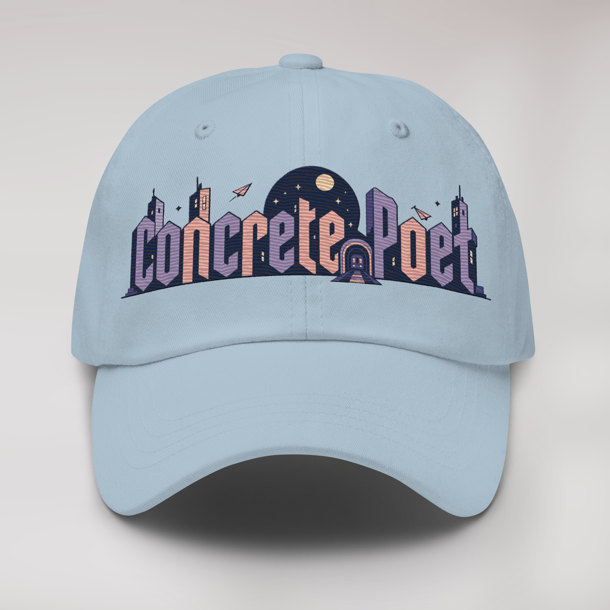 Concrete Poet Cap Soft – Farbe Hellblau – Ansicht 1
