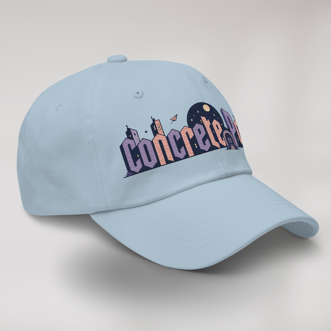 Concrete Poet Cap Soft – Farbe Hellblau – Ansicht 3
