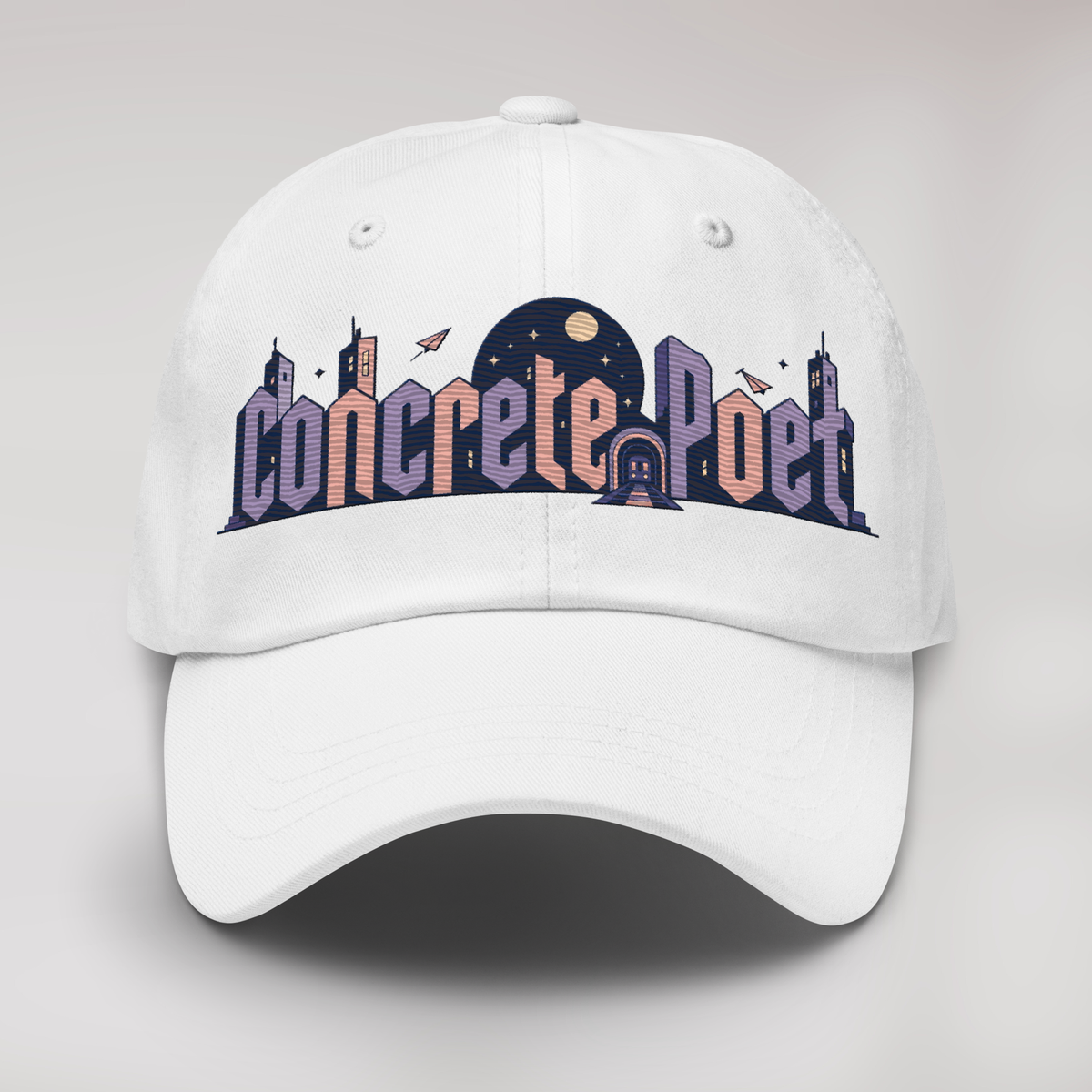 Concrete Poet Cap Soft – Farbe Weiß – Ansicht 1