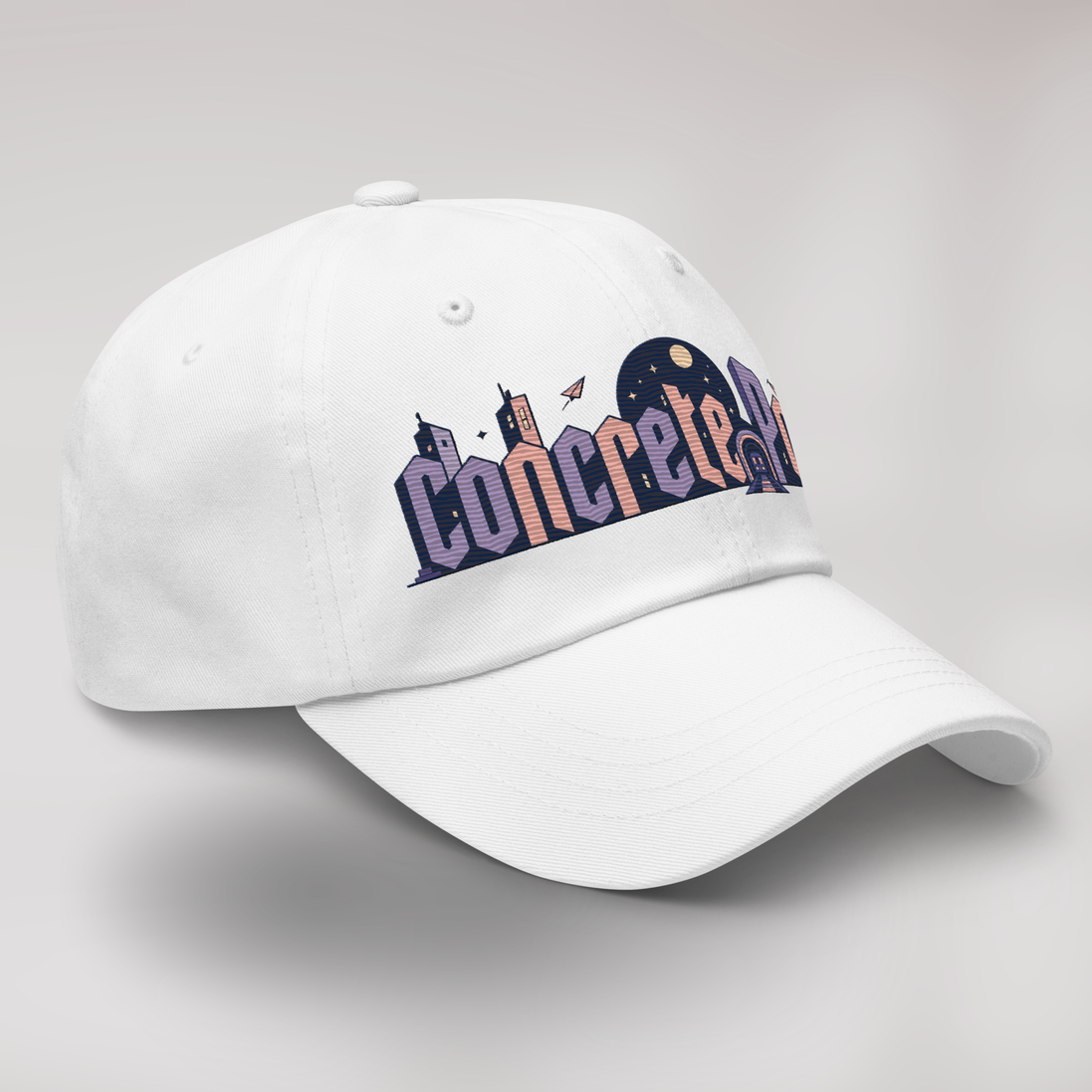 Concrete Poet Cap Soft – Farbe Weiß – Ansicht 3